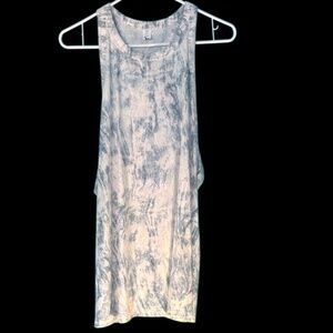 Old Navy White and Blue Tank Top